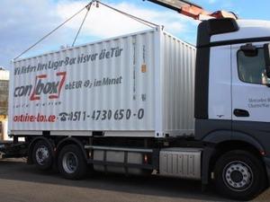 conbox Hannover: Anlieferung Container LagerBox Transport rechner self Storage.jpg